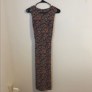 Floral Sleeveless Midi Dress